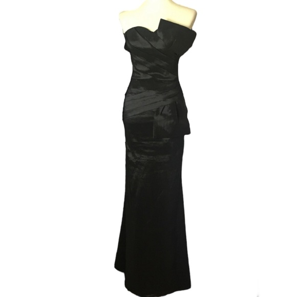 Windsor Daisy Taffeta Crumb Catcher Maxi Dress Small mermaid contour silhouette - Picture 4 of 14
